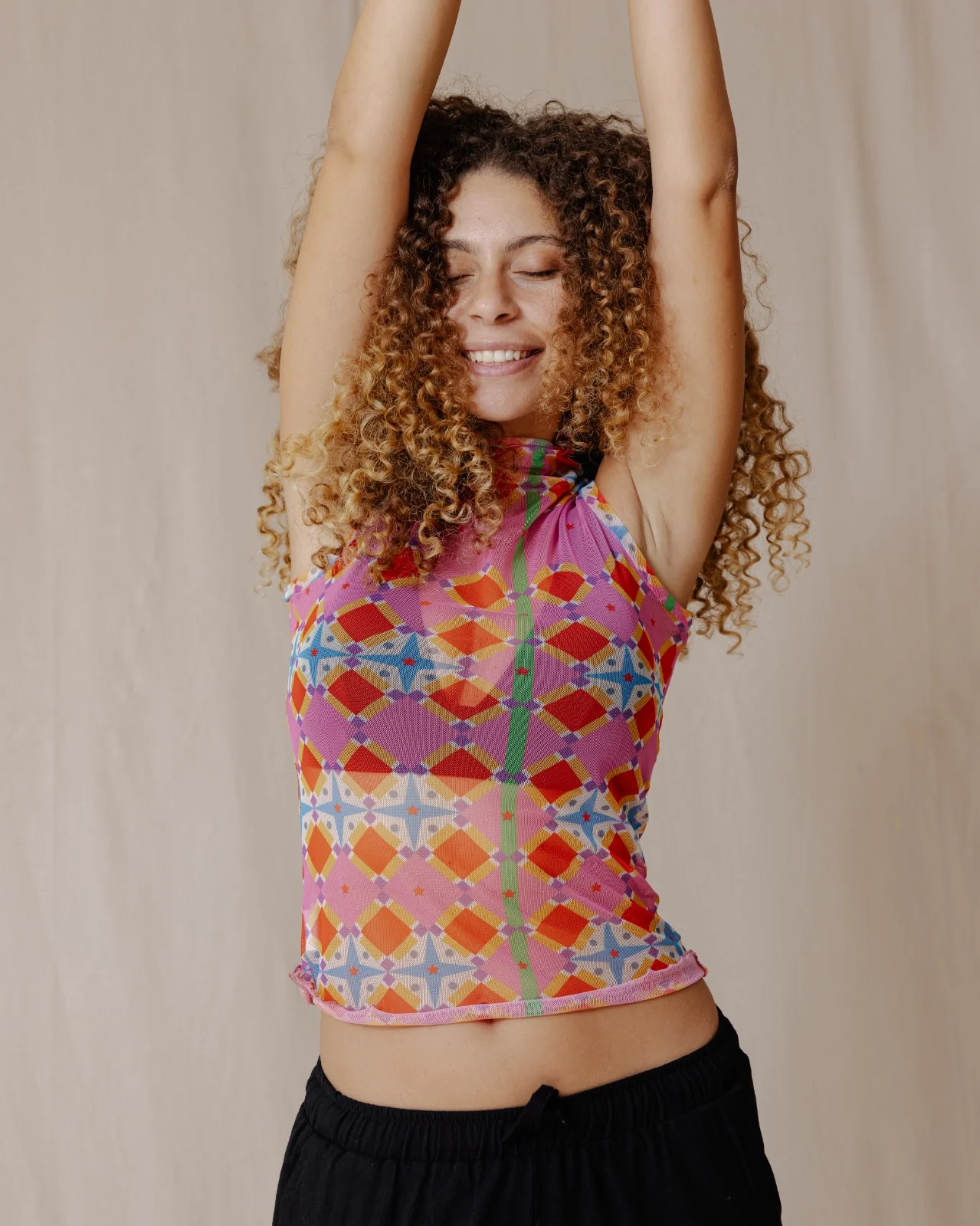 Summer Cocktail Mesh Top - Image 3