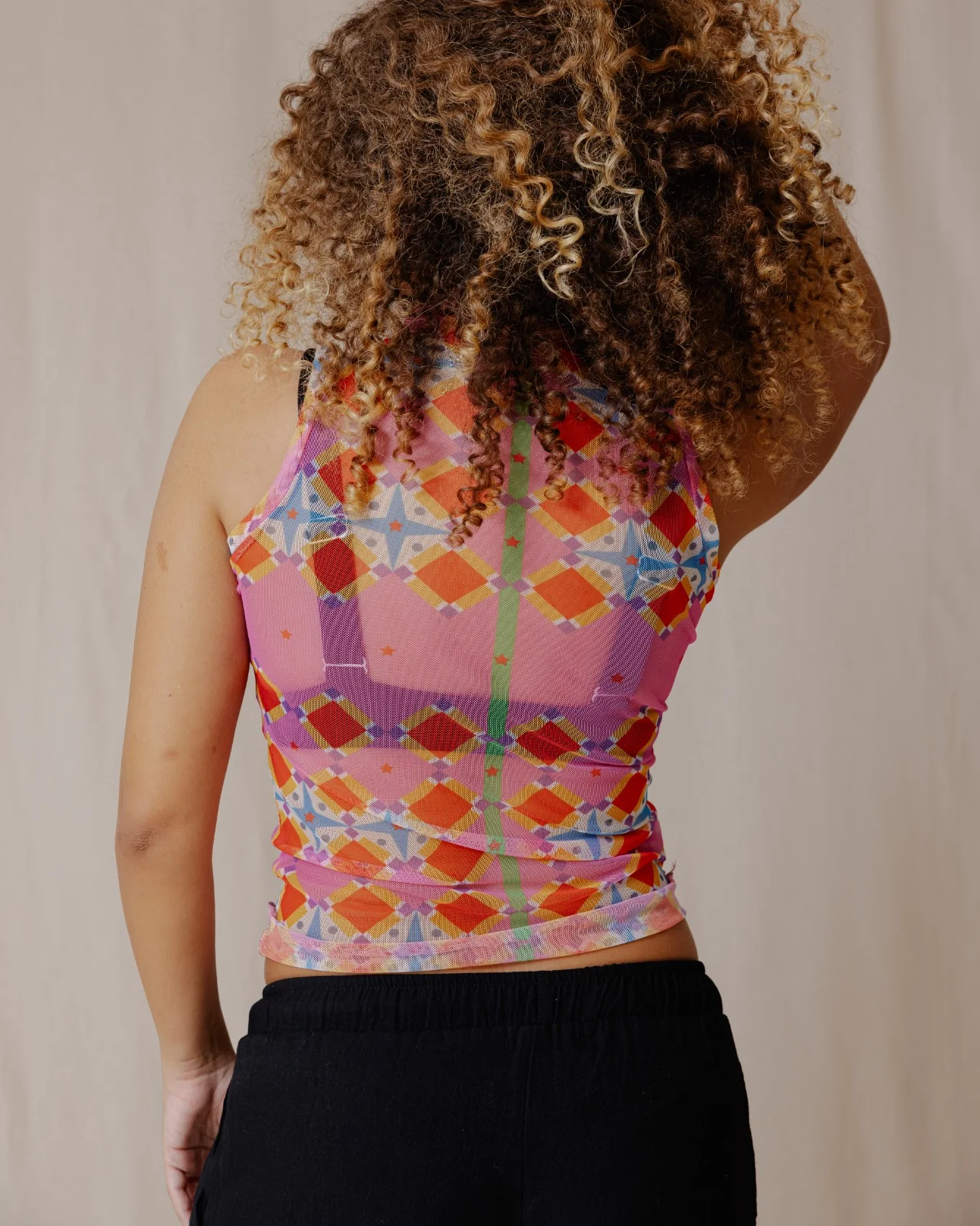 Summer Cocktail Mesh Top - Image 4