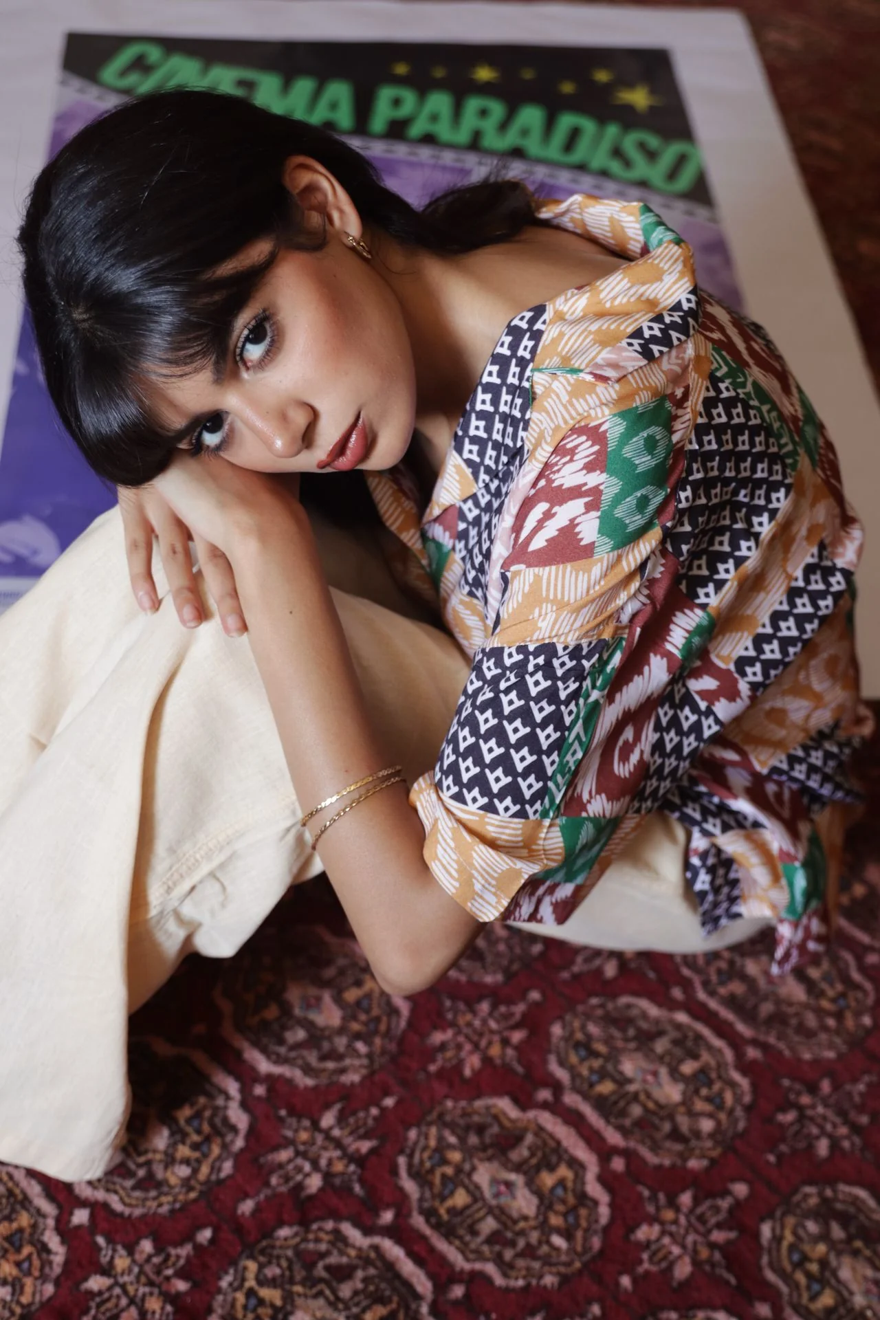 Summer Patchwork Shirt Brown - Image 10