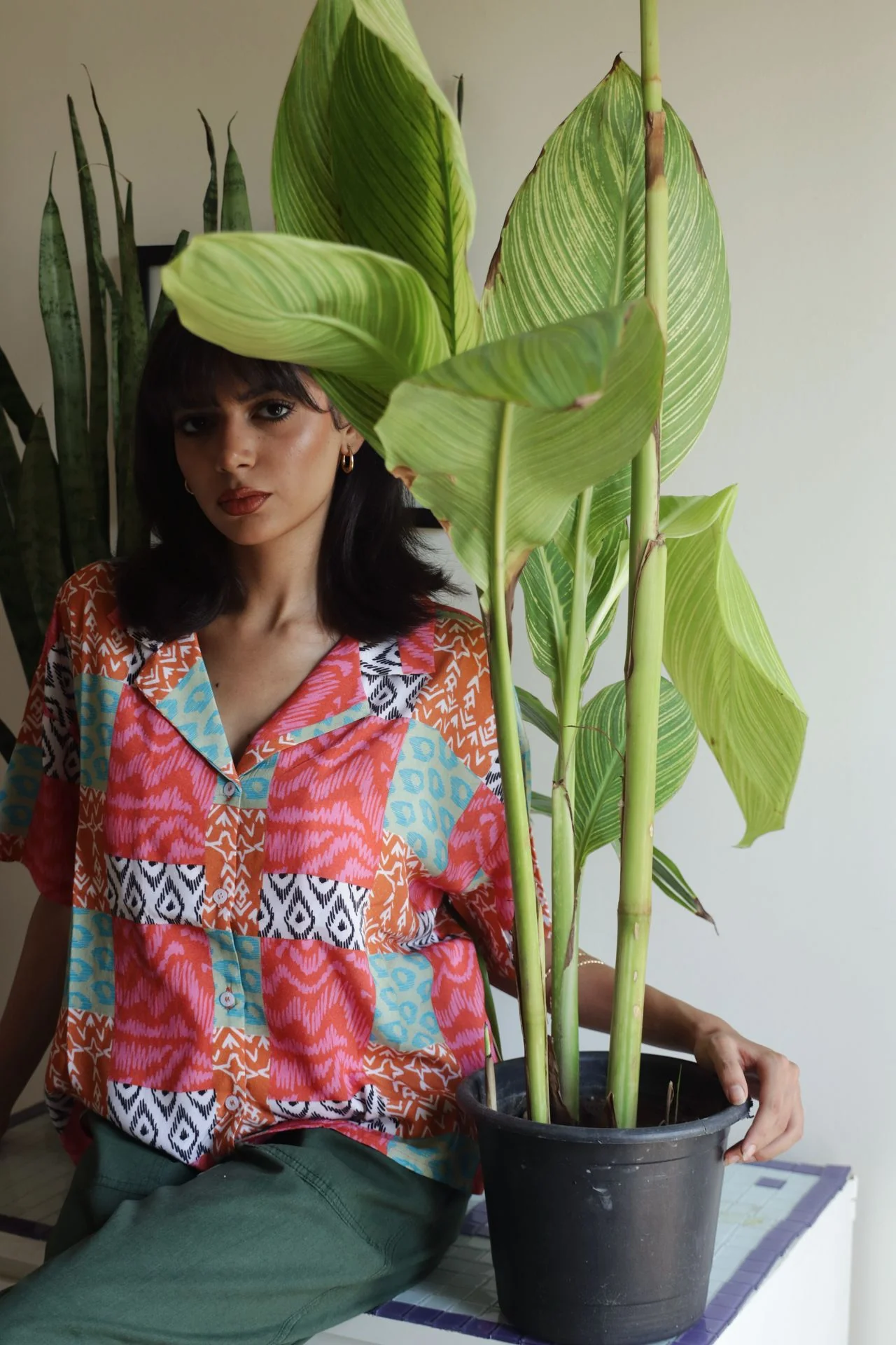 Summer Patchwork Shirt Pink - Image 13