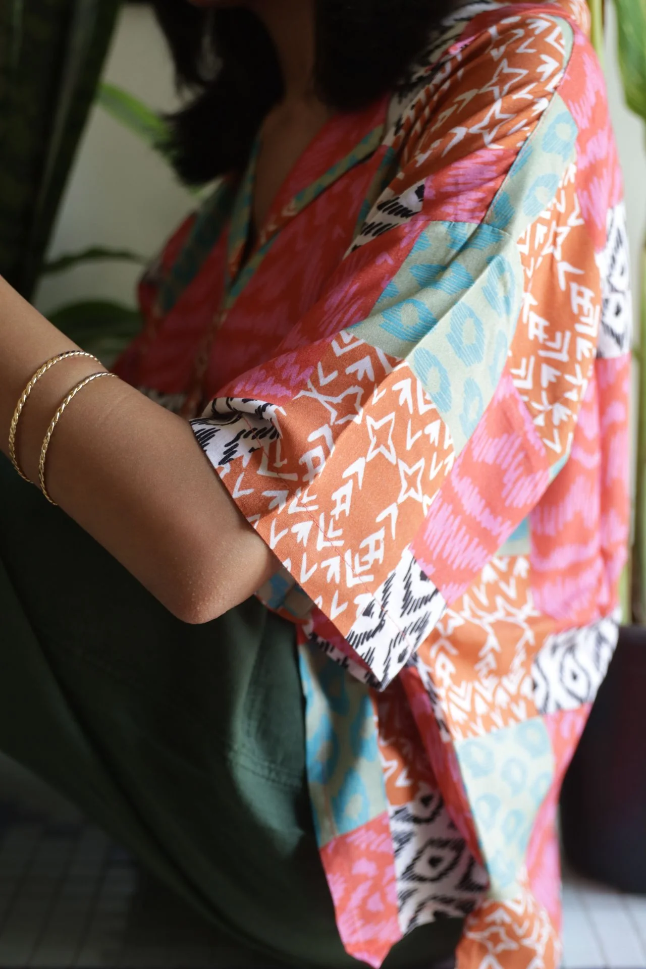 Summer Patchwork Shirt Pink - Image 15