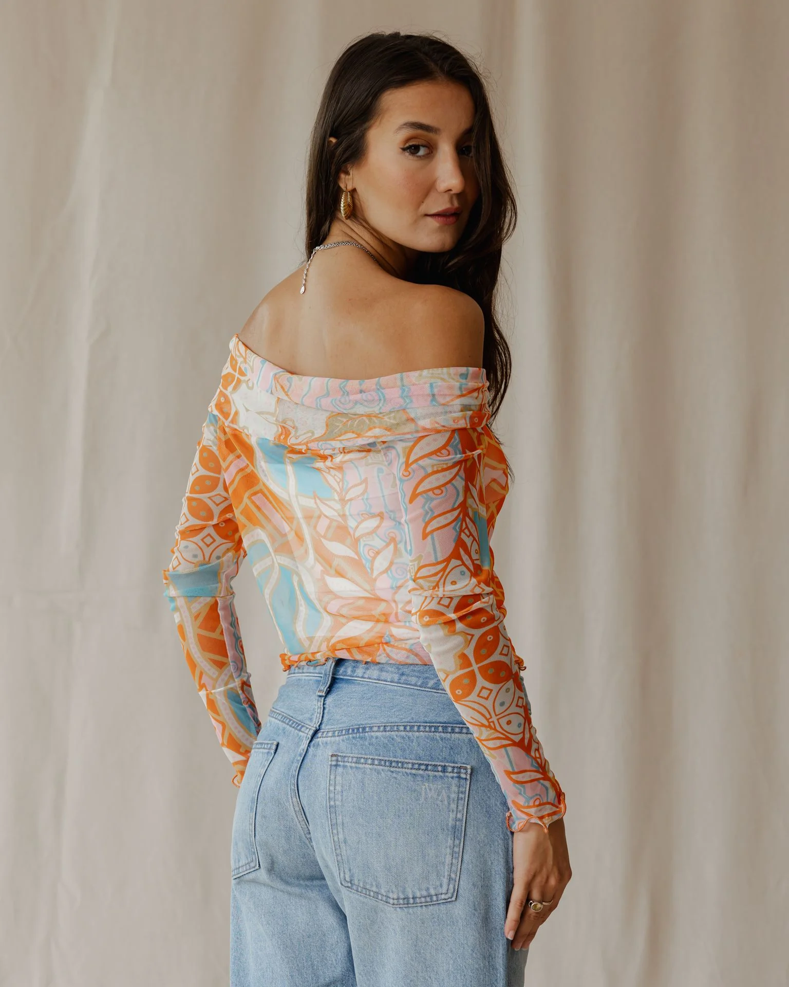 Sunrise Mirage Mesh Top - Image 3