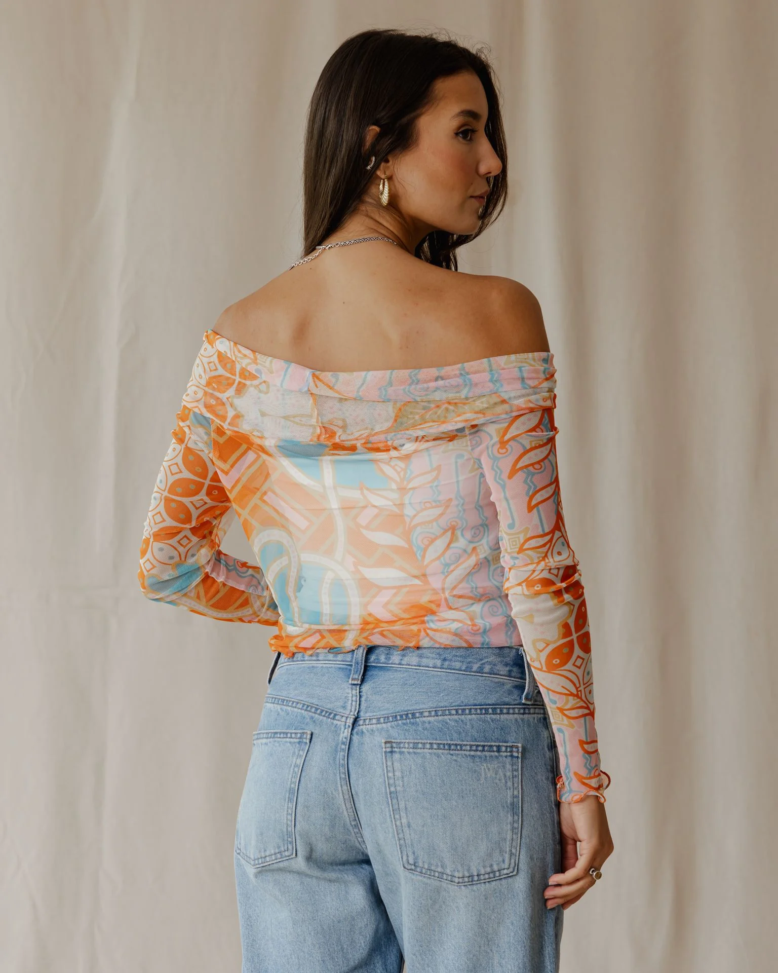 Sunrise Mirage Mesh Top - Image 4