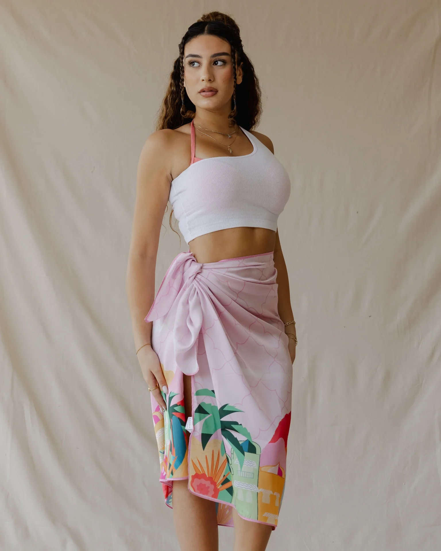 Sunset Oasis Coverup