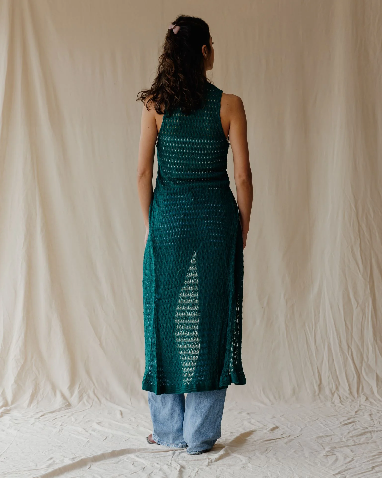 Sunset Trico Green Cardigan - Image 4