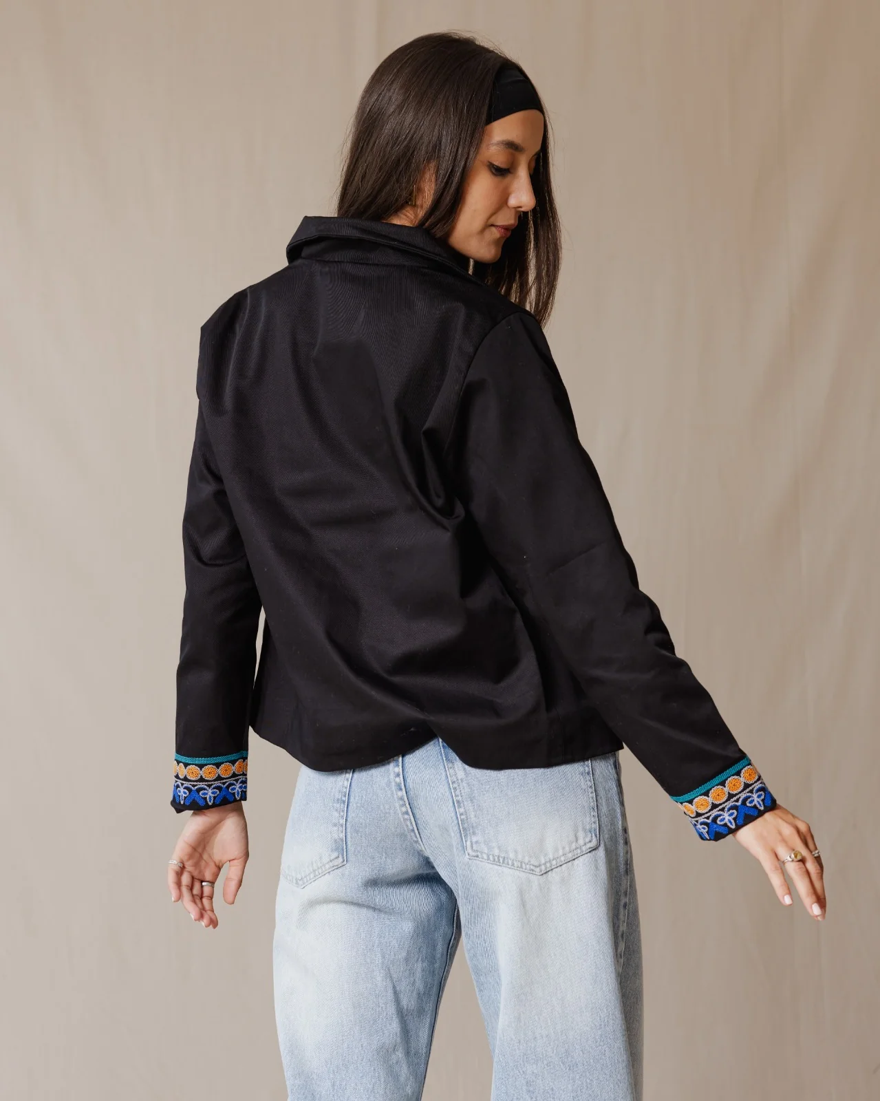 Suzani Jacket In Black - Image 5