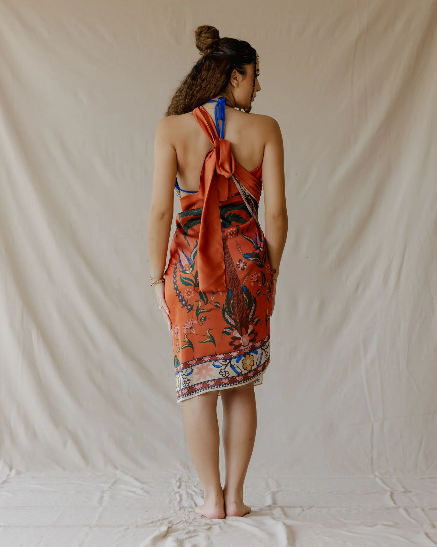 Tamara Palm Sarong Orange - Image 2