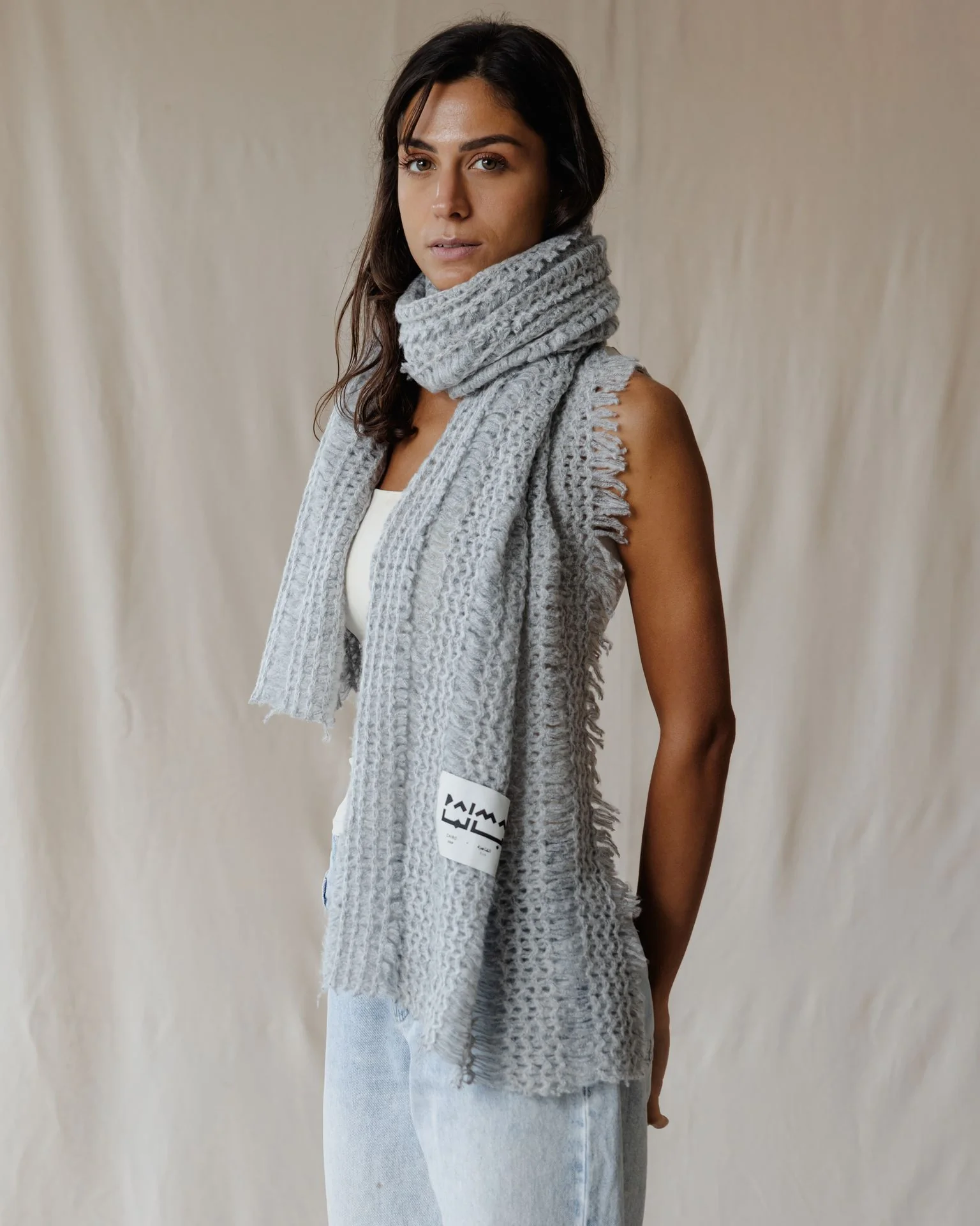 The Grey Crochet Scarf - Image 3