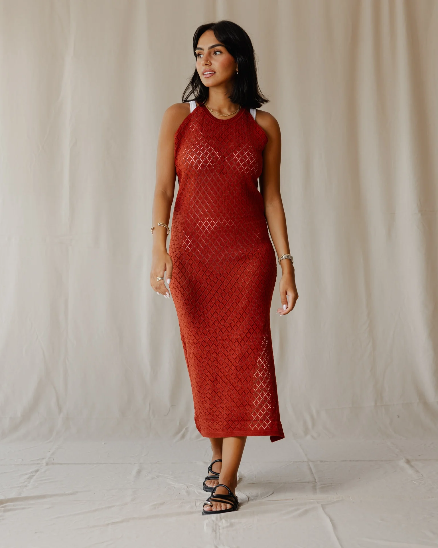 The Cloudnet Dress In Brick