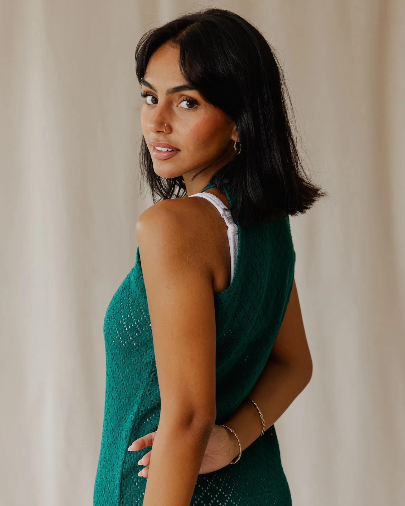 The Cloudnet Dress In Teal - Image 2