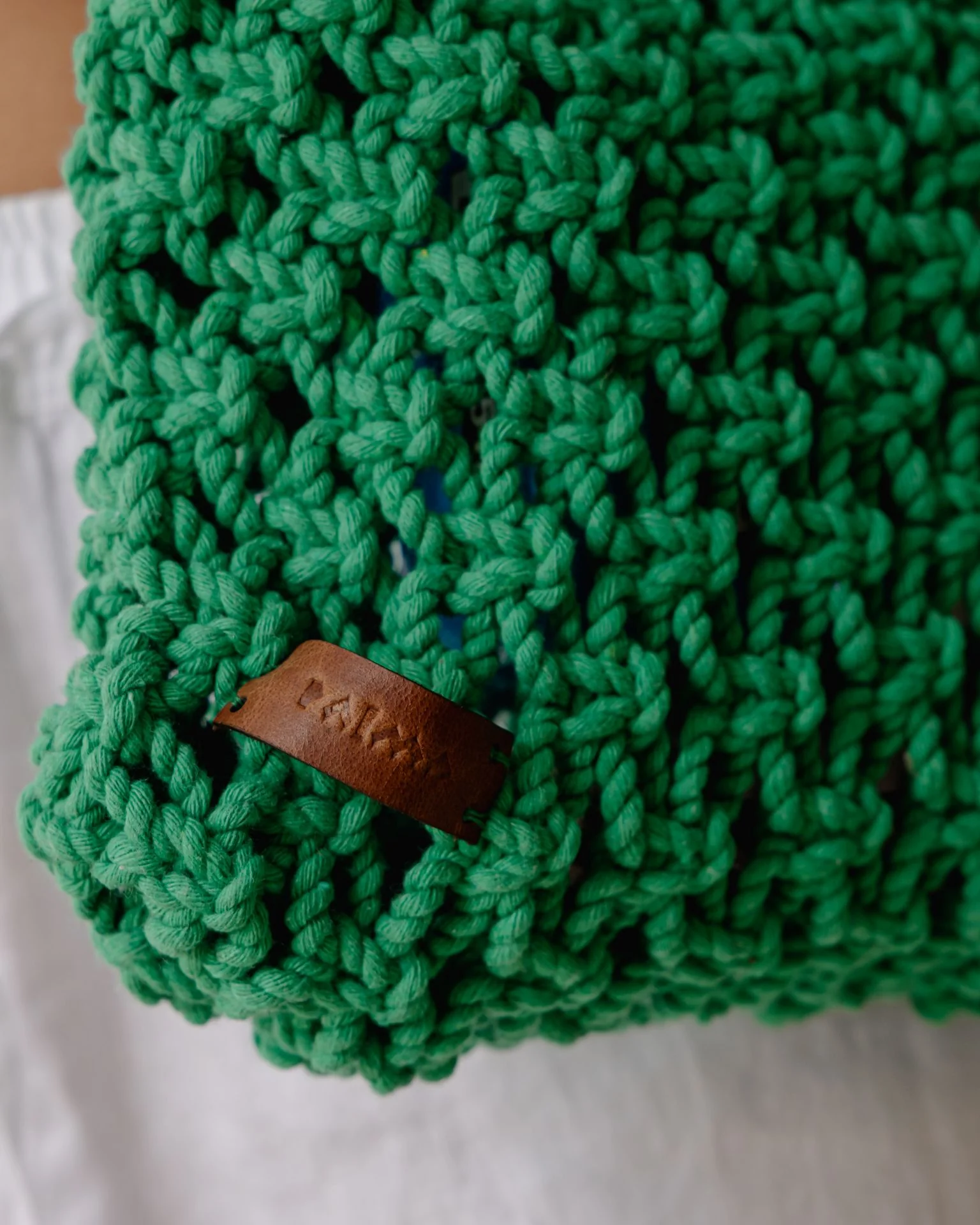 The Everyday Crochet Bag In Green - Image 4