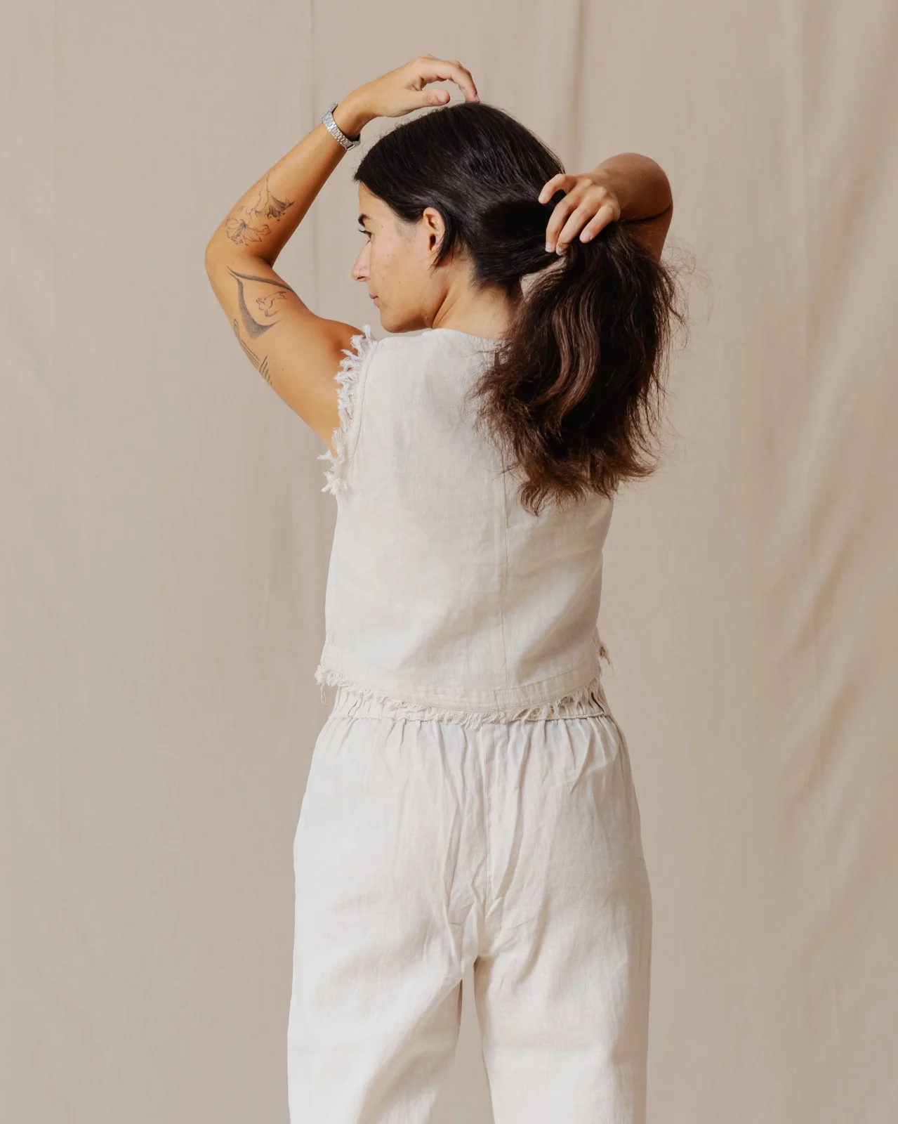 The Island Linen Set Beige - Image 4