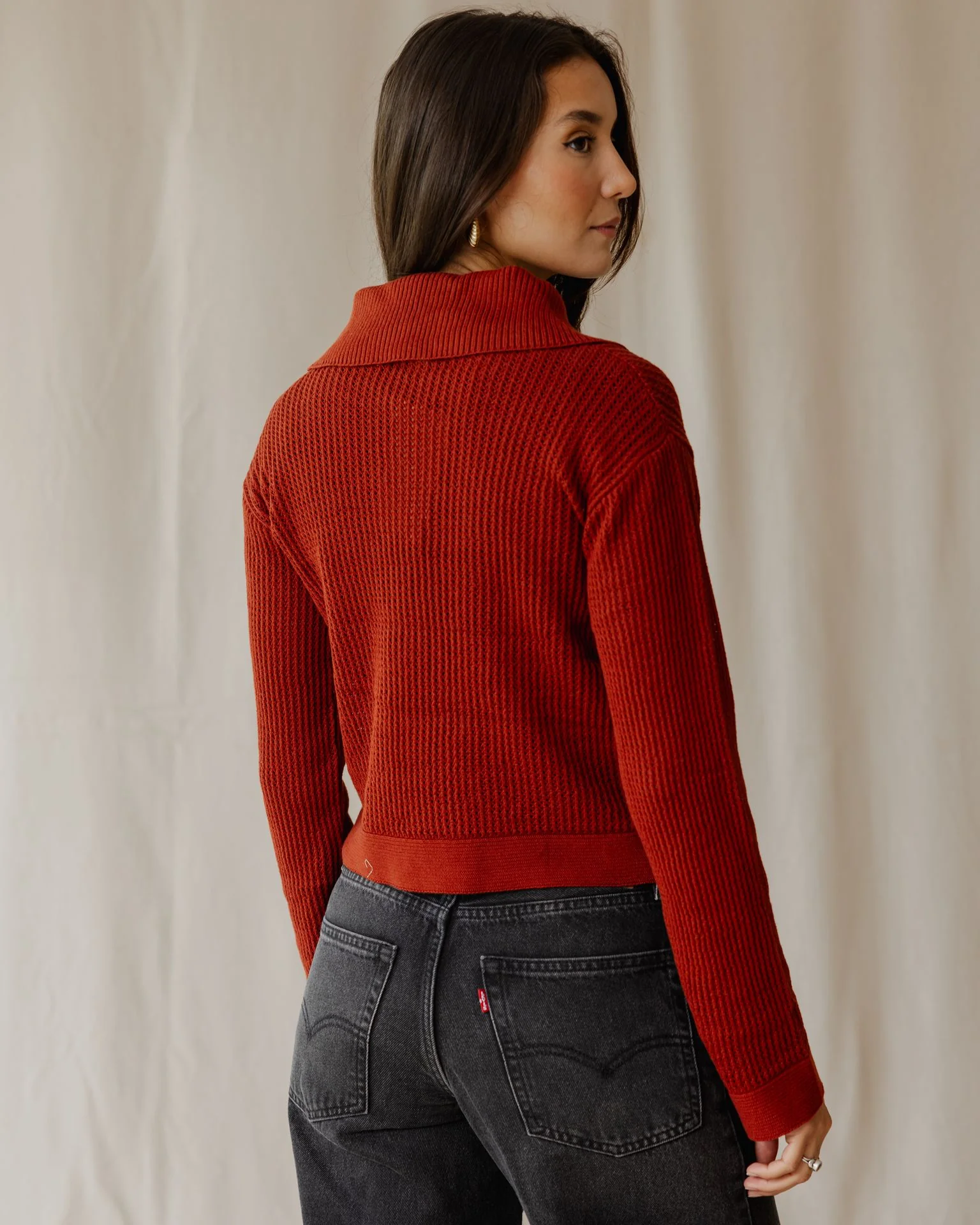 The Summer Sweater In Brick - Image 4