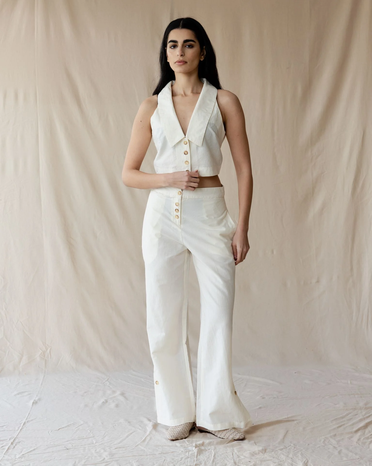The Tailored Muse Off-White Set - Image 8
