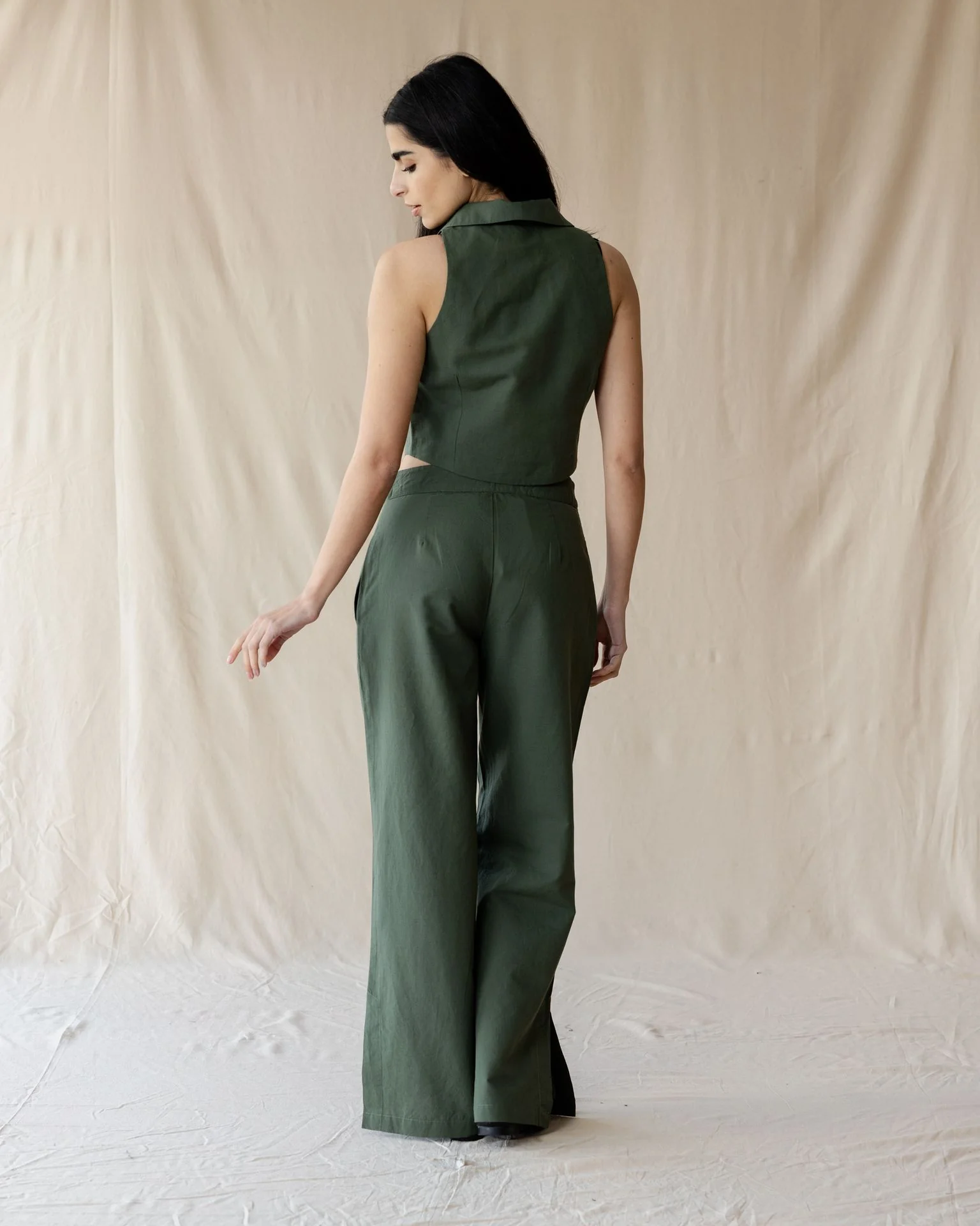 The Tailored Muse Olive Set - Image 4