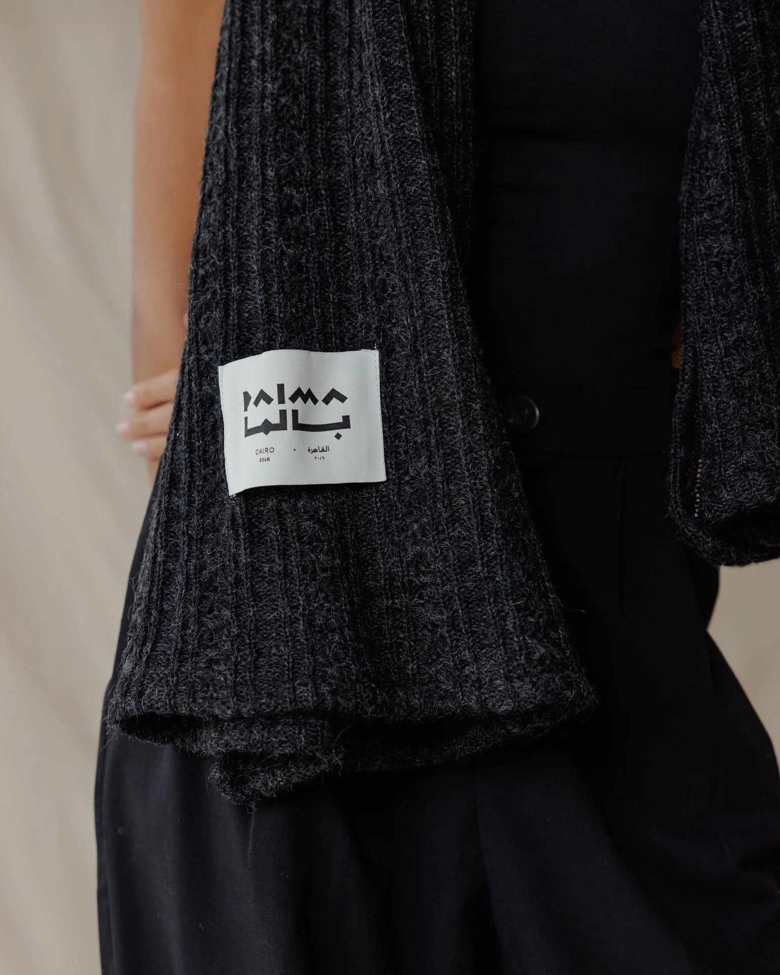 The Textured Black Scarf - Image 4