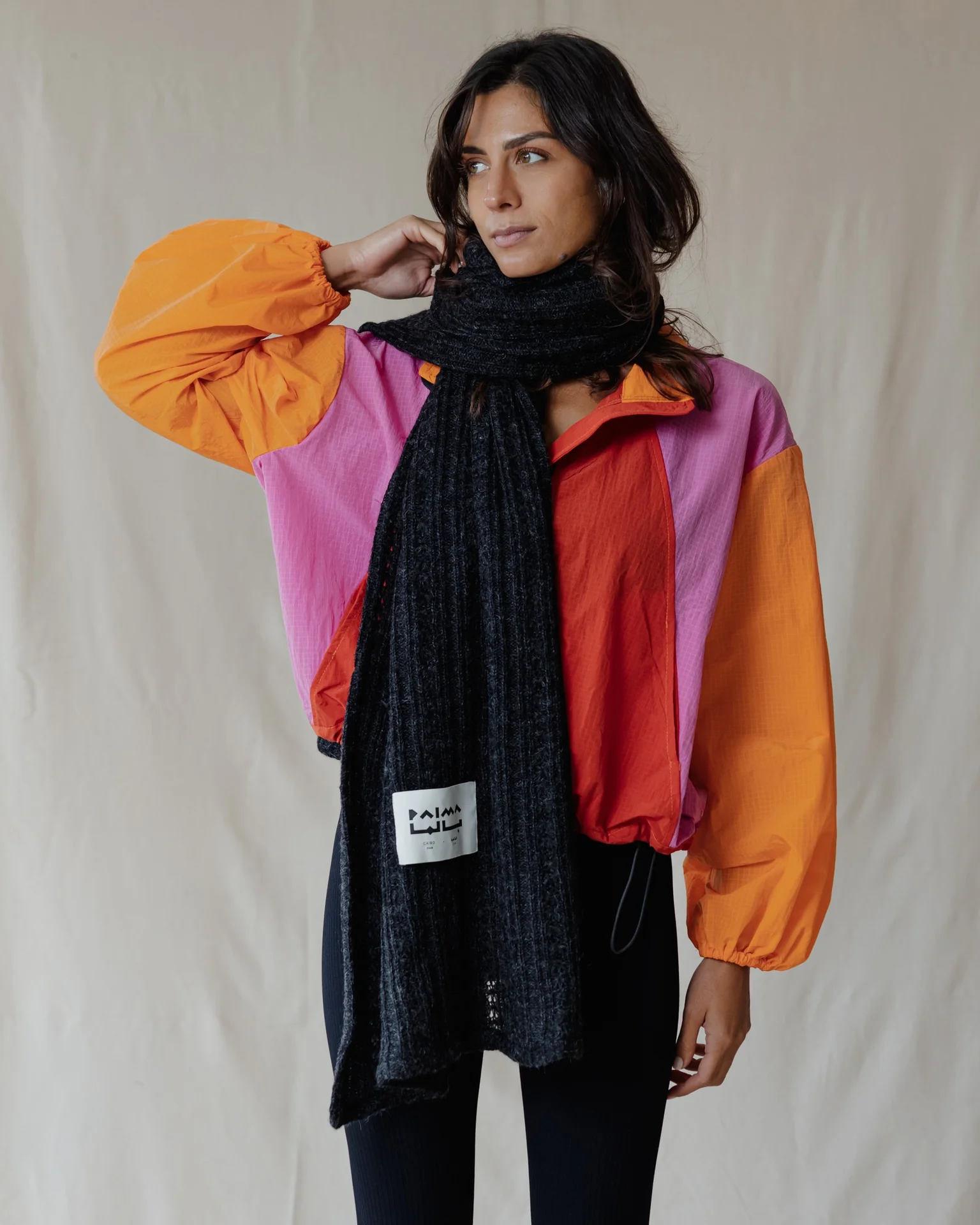 The Textured Dark Grey Scarf - Image 4
