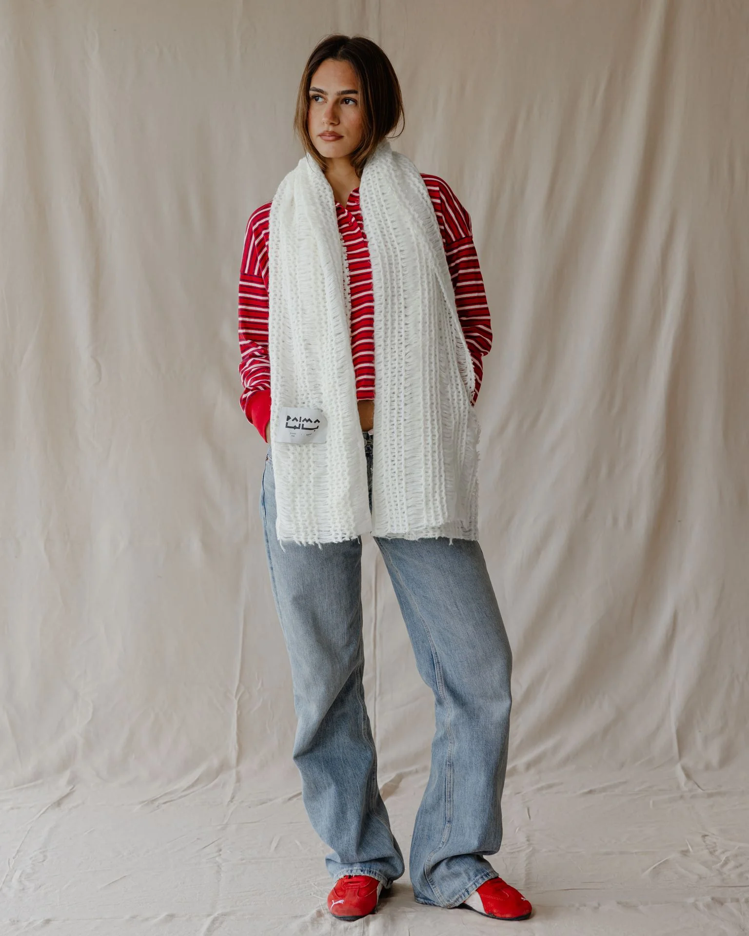 The White Crochet Scarf - Image 3