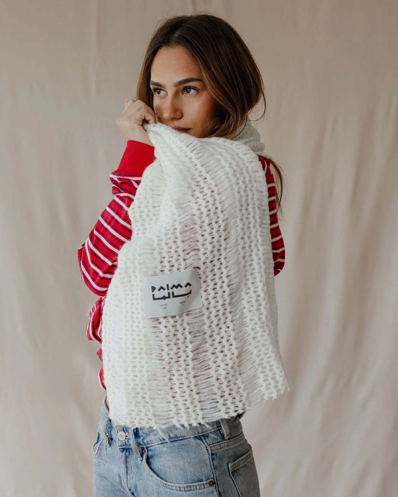 The White Crochet Scarf - Image 4