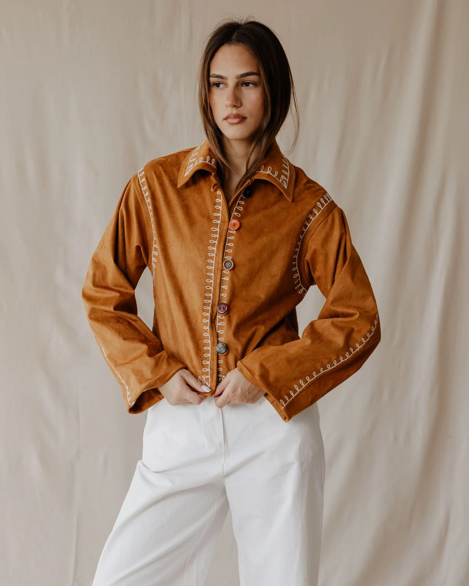 Threadspell Camel Jacket - Image 2