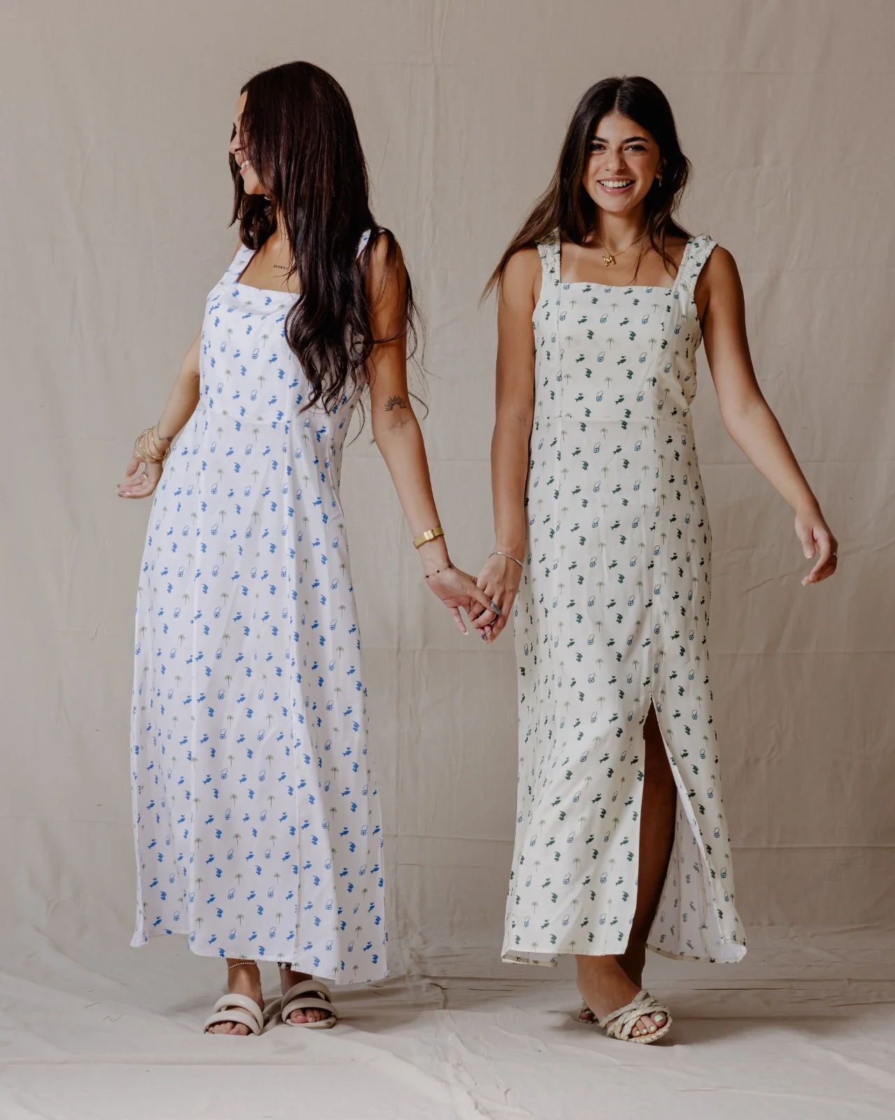 Tropical Nazar Palm Dress Green - Image 13
