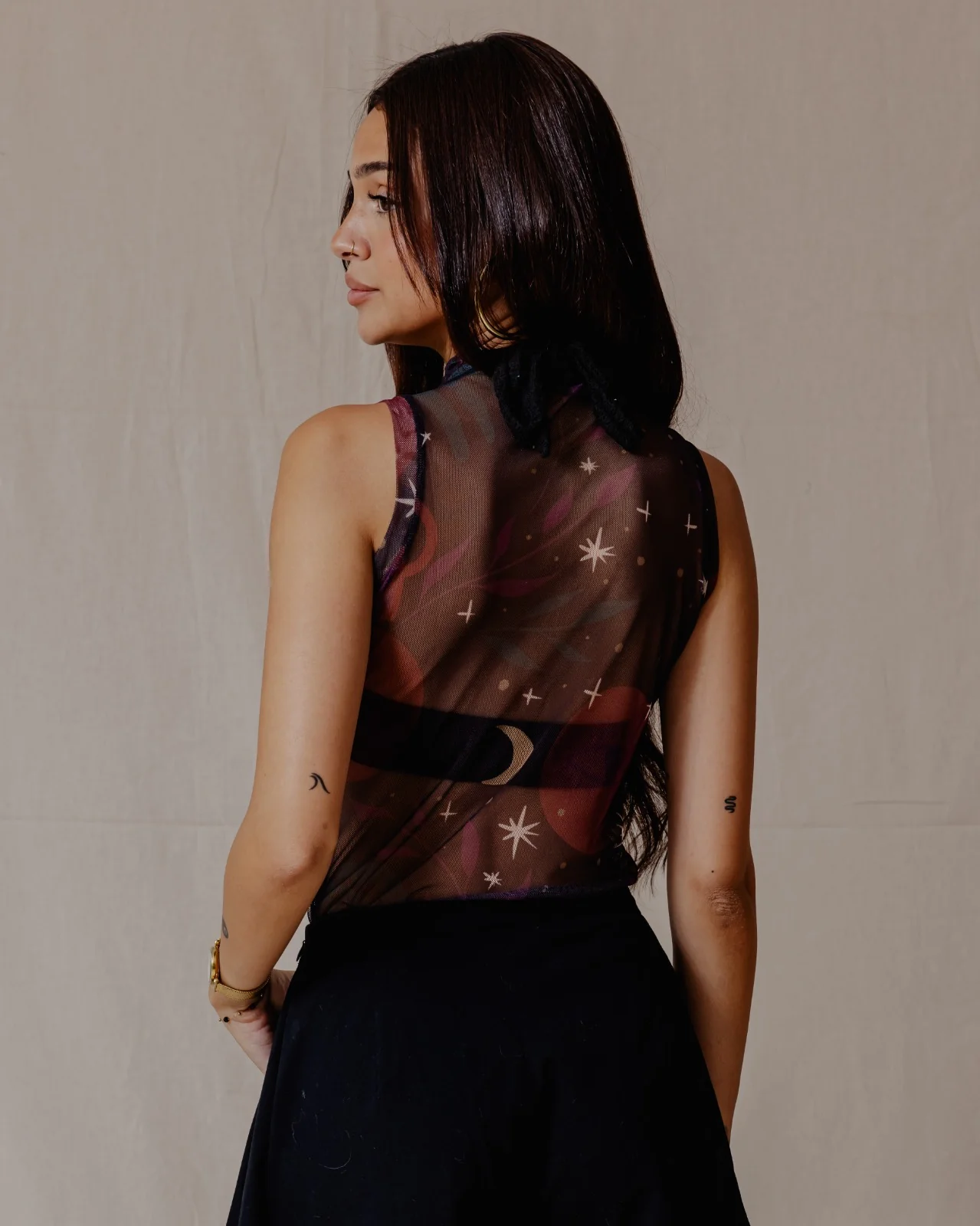 Tropical Twilight Mesh Top - Image 4