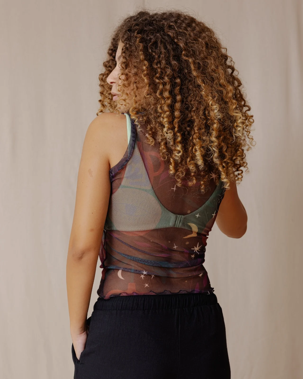 Tropical Twilight Mesh Top - Image 9