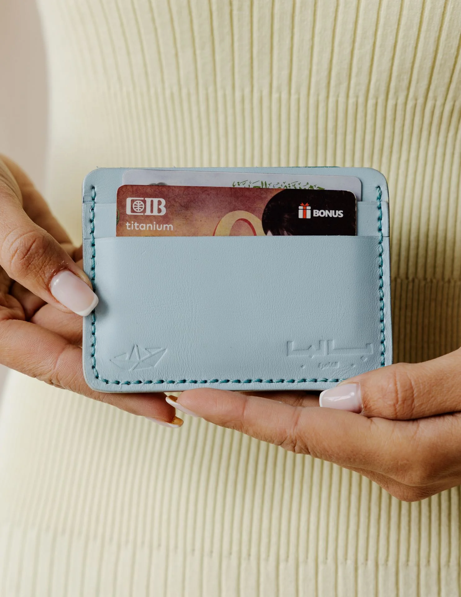 PALMA x VERYNILE Croco Blue Card Holder - Image 2