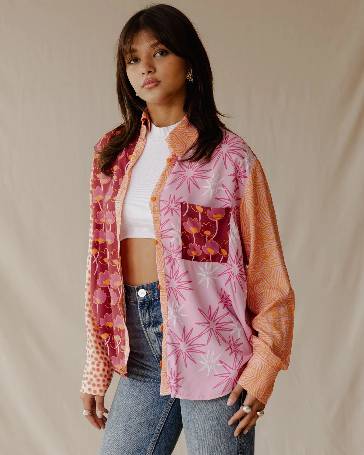 Warm Tones Retro Mix Shirt - Image 2