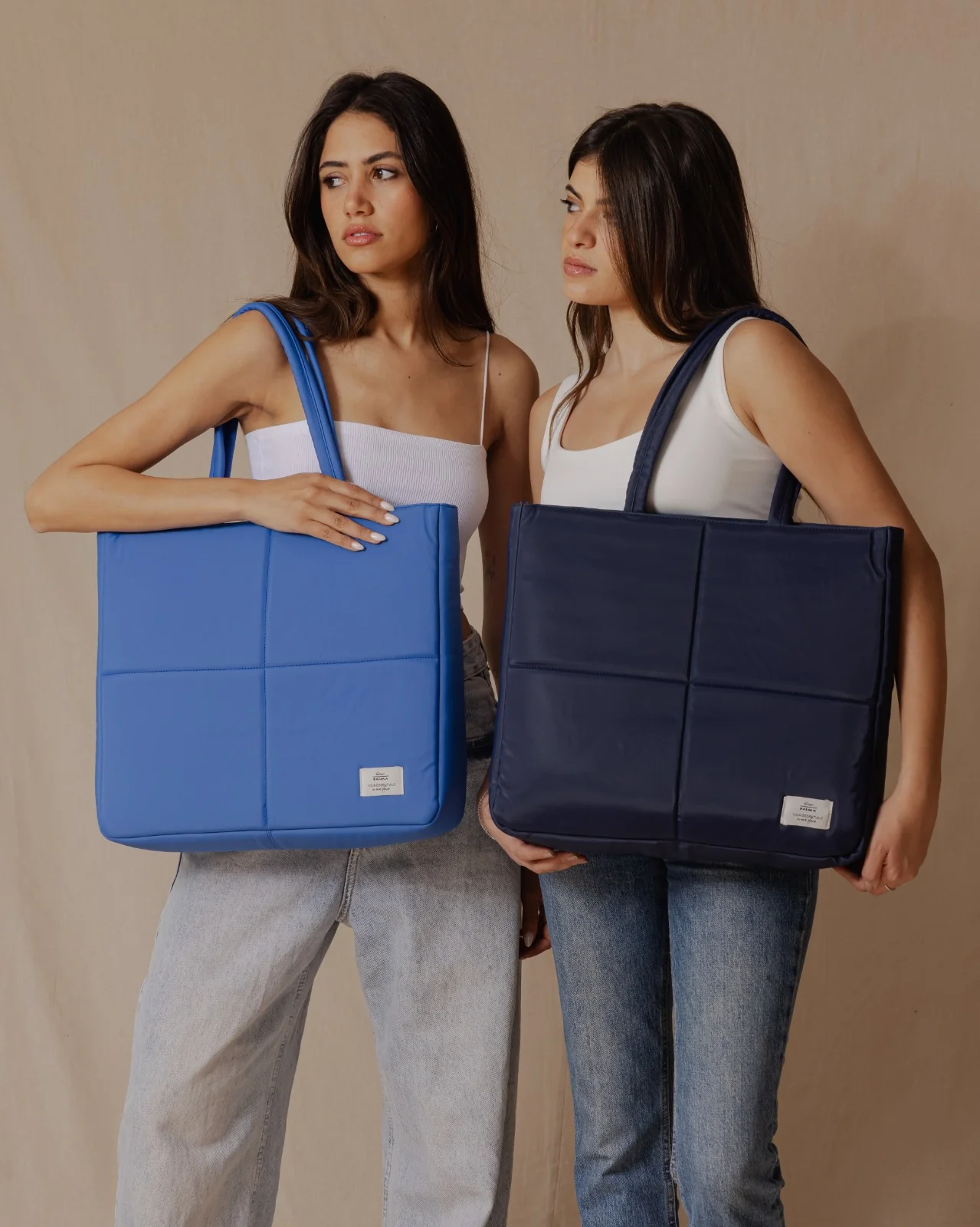 Waterproof Quilted Tote Blue - Image 5