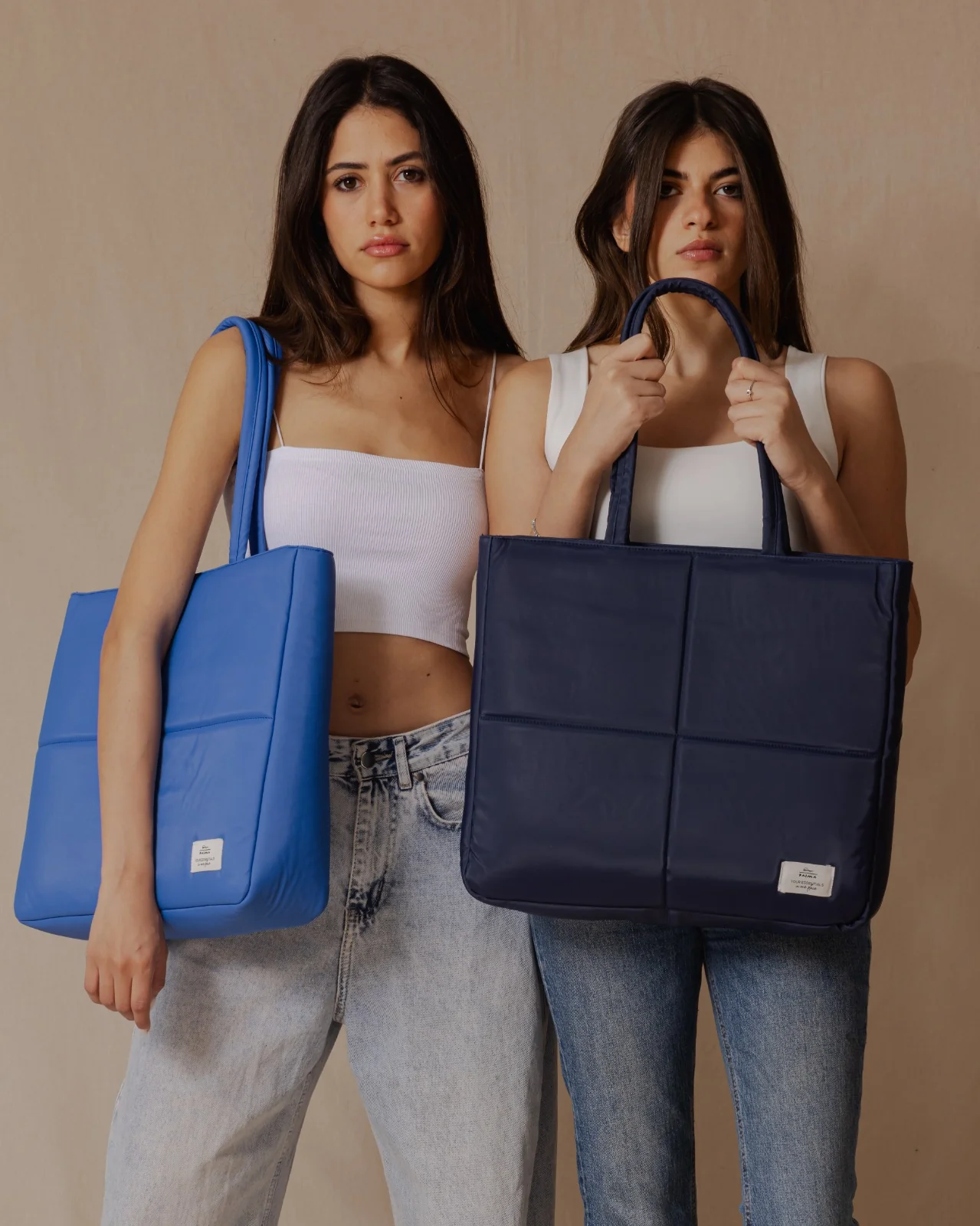 Waterproof Quilted Tote Blue - Image 6