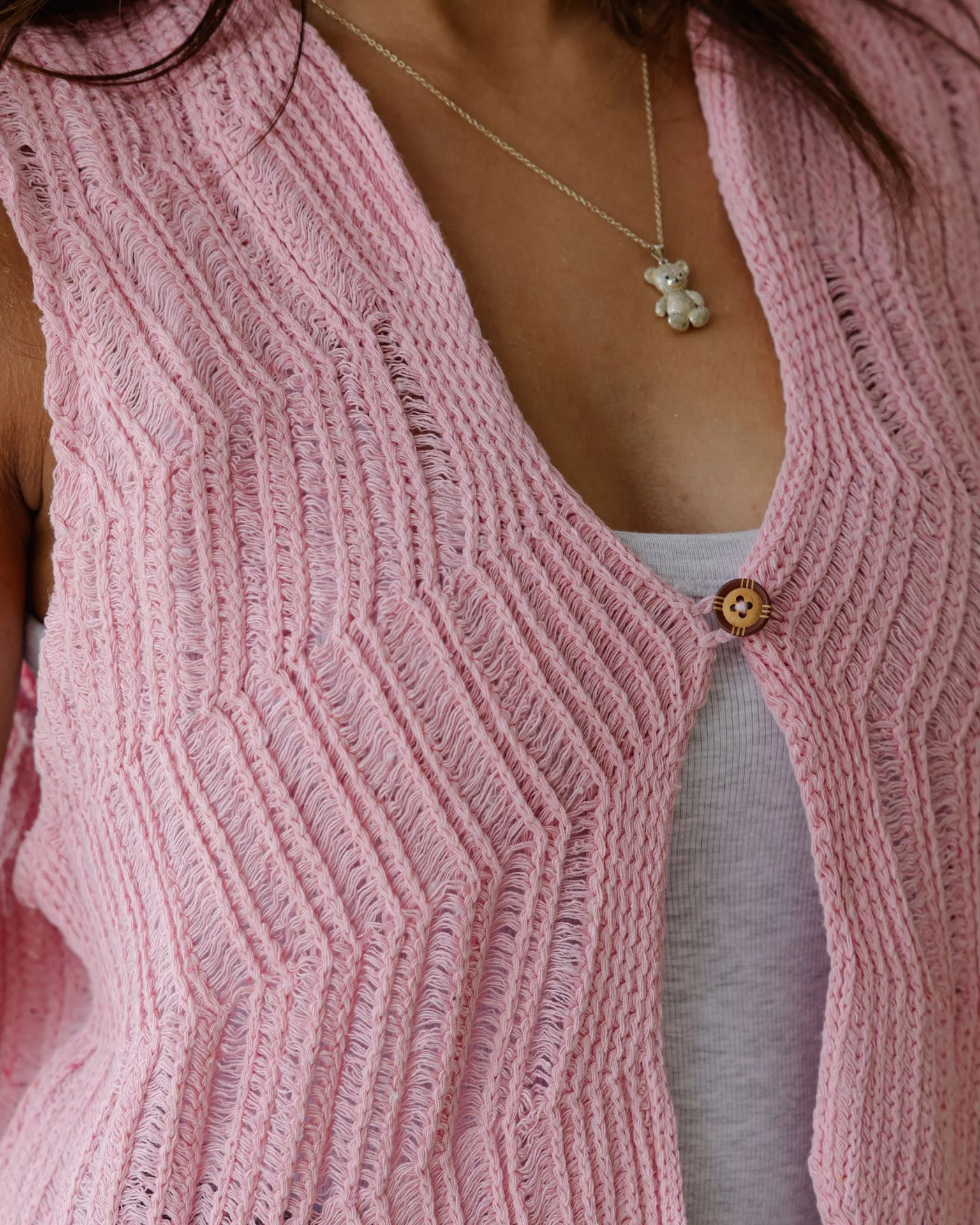 Waveline Vest Pink - Image 5