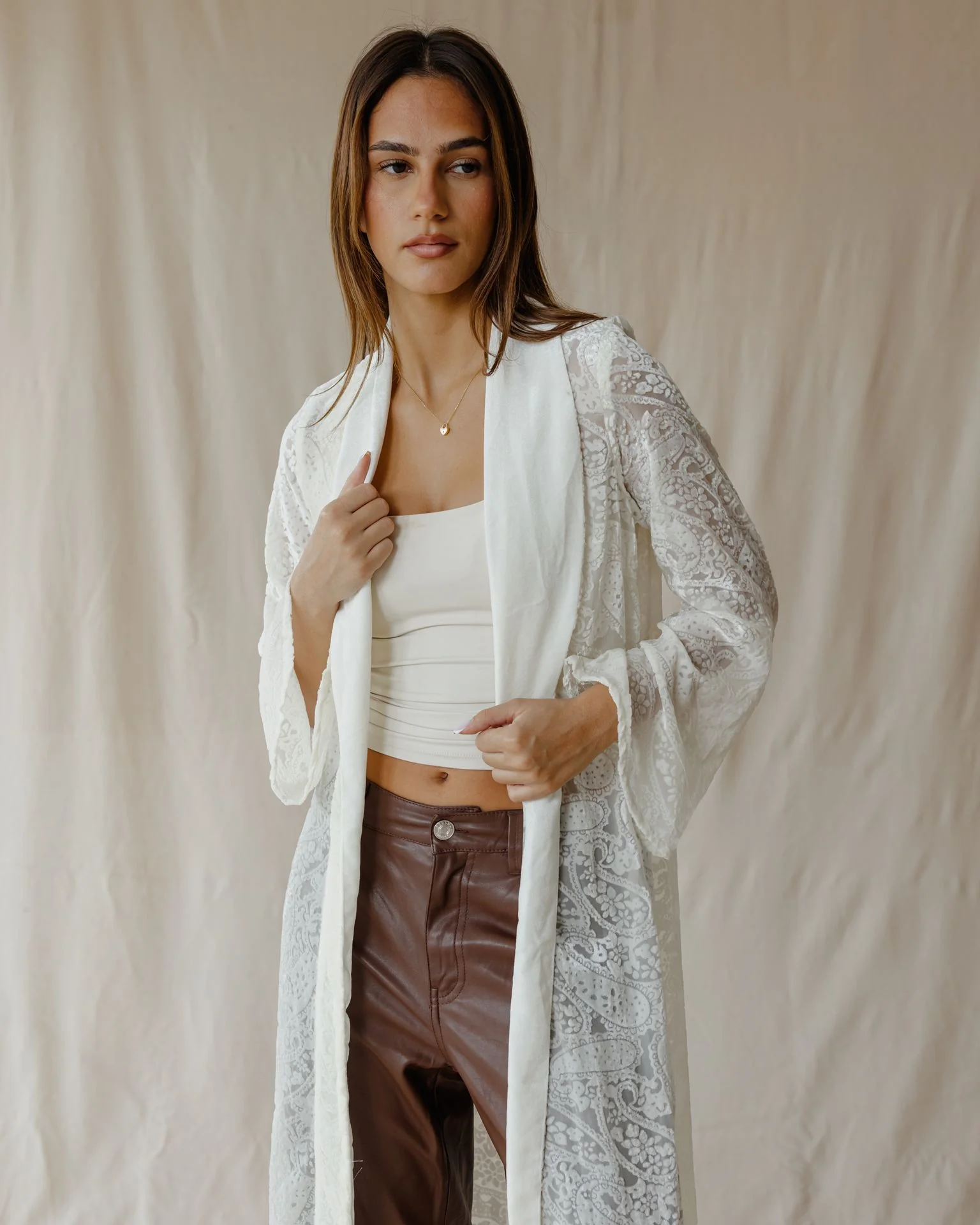 Whisper Dreamcoat White Cardigan - Image 3