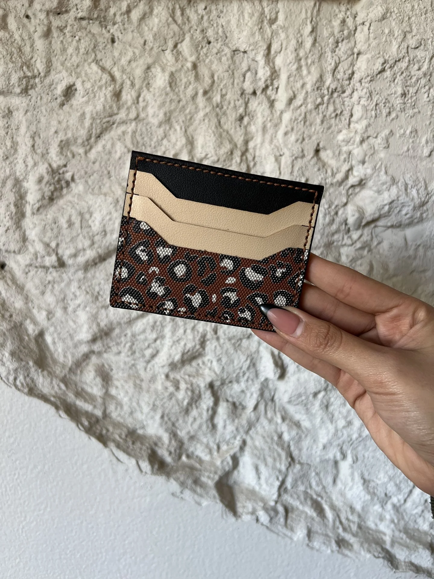 Wild Thing Card Holder In Camel
