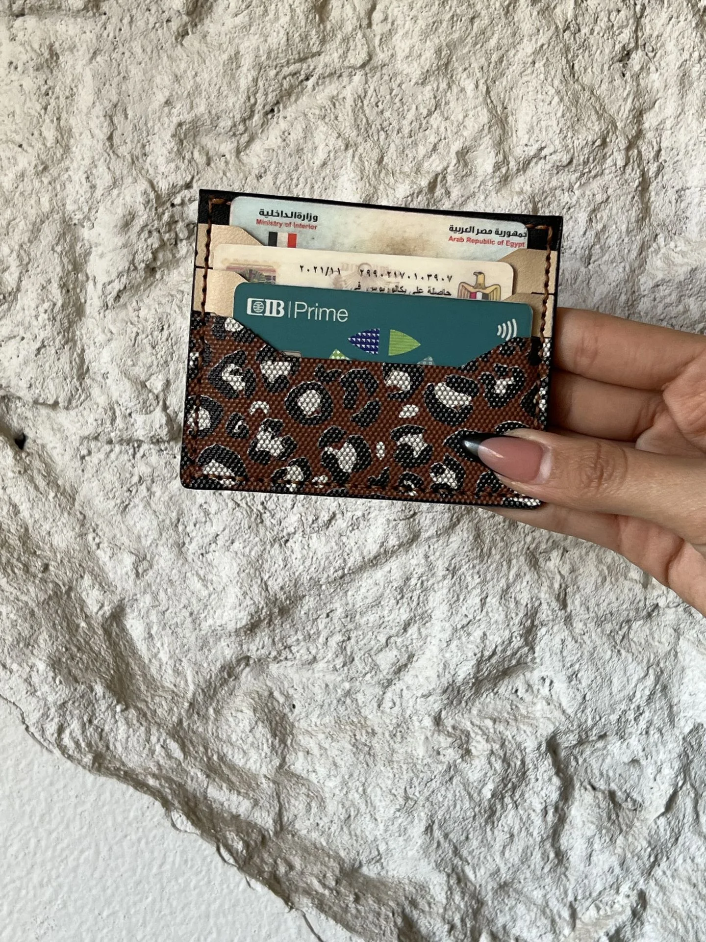 Wild Thing Card Holder In Camel - Image 3