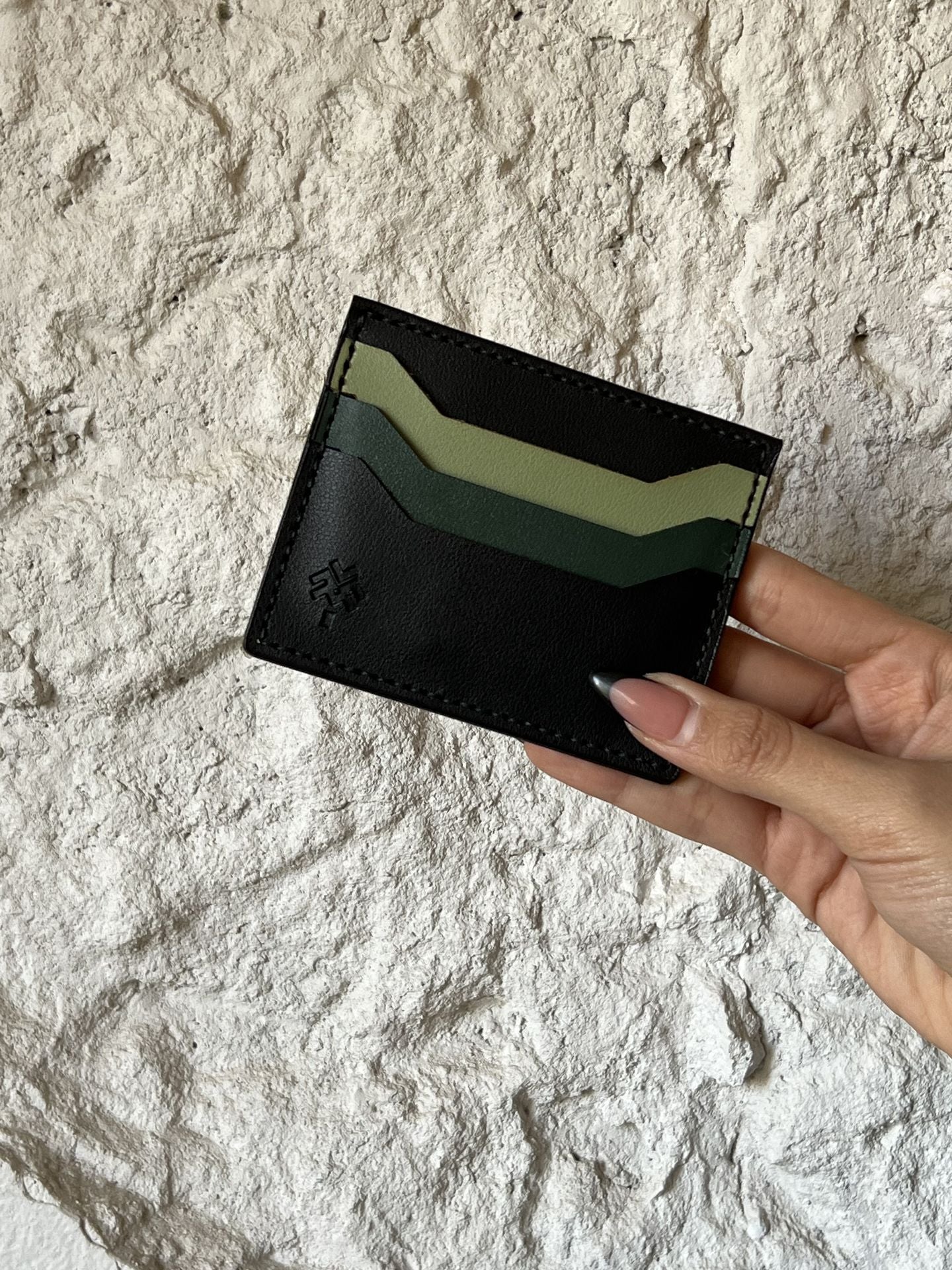 Wild Turtle Card Holder In Black - Image 2