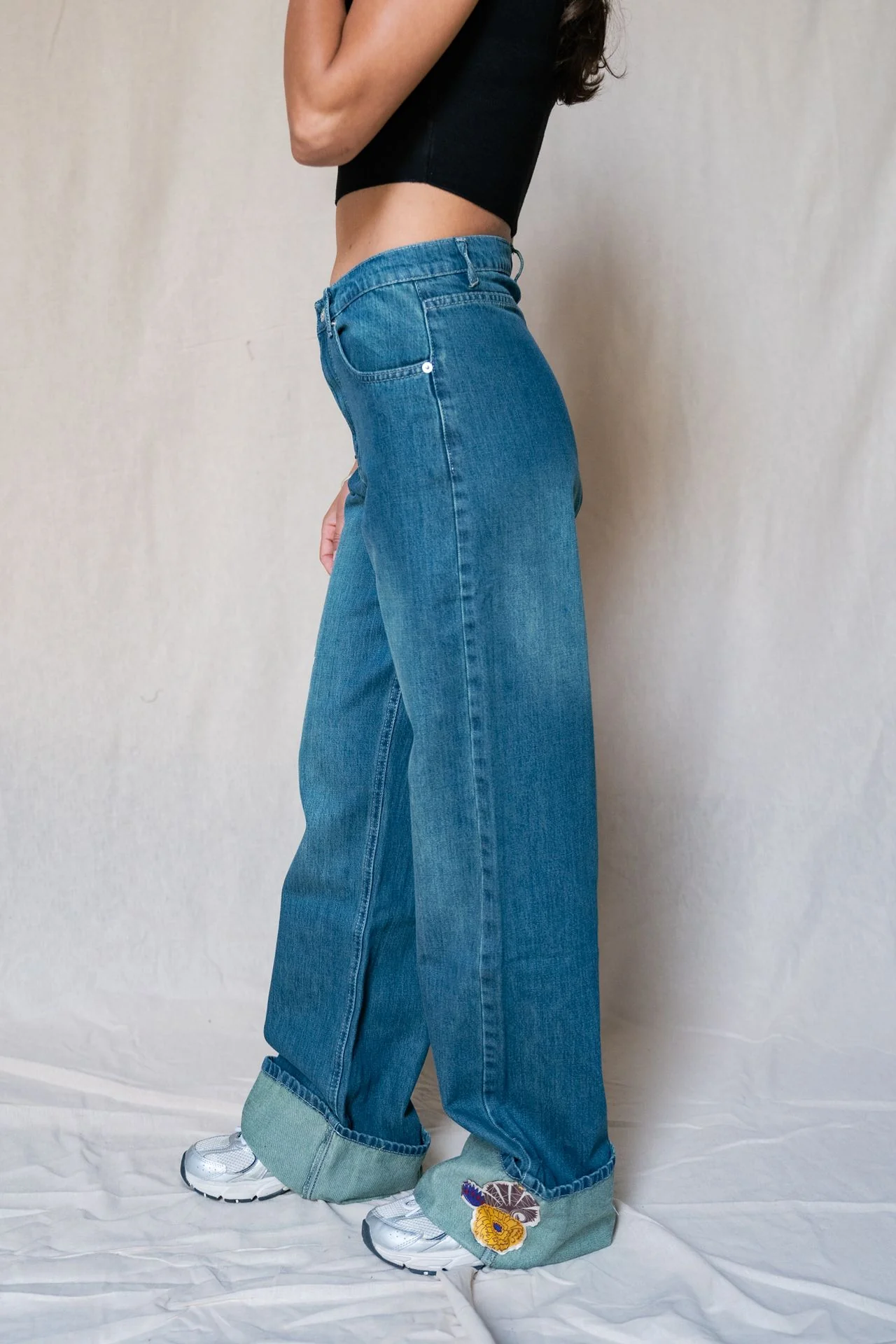 Wildflower Dazzle Denim Pants - Image 3