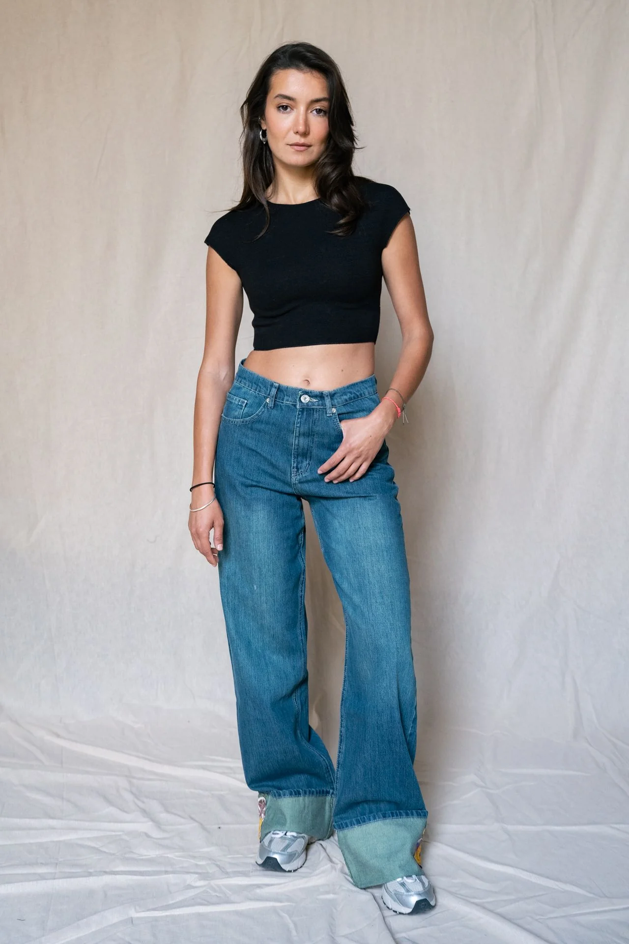 Wildflower Dazzle Denim Pants - Image 5