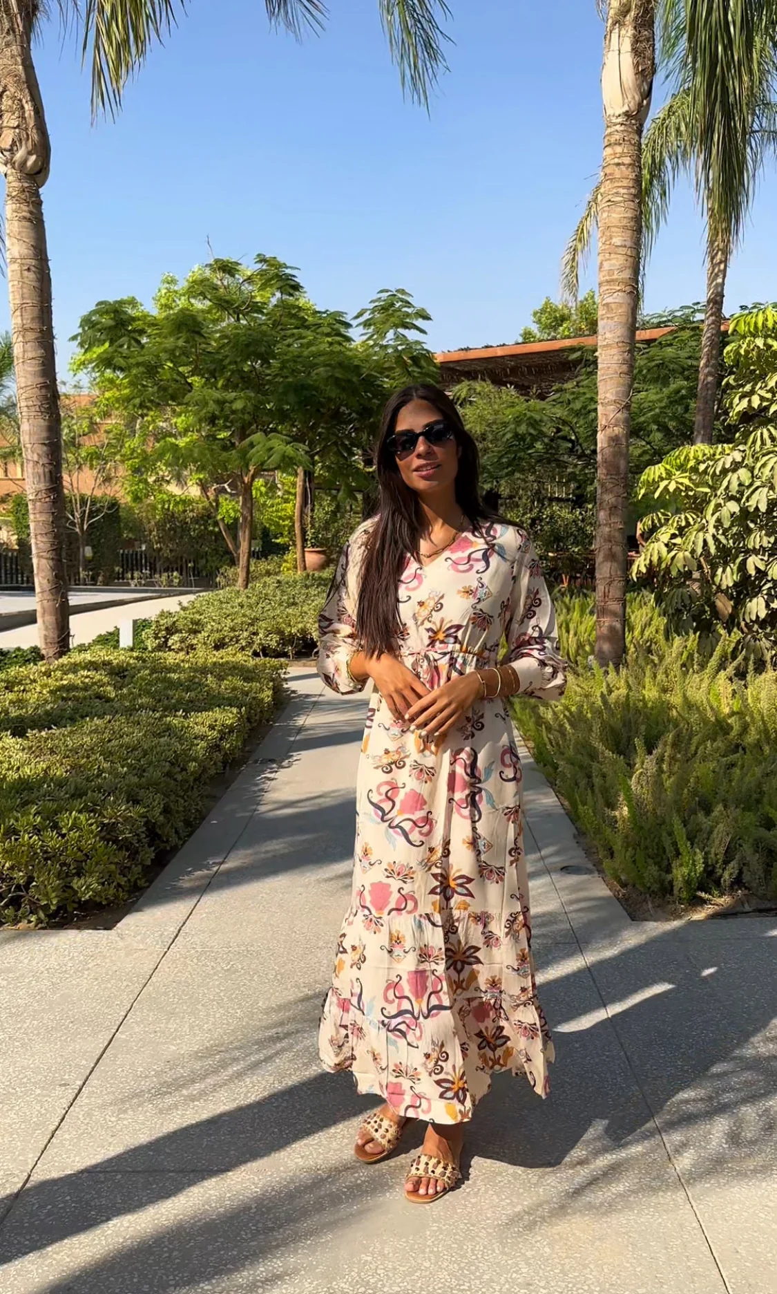 Wildflower Waltz Off-White Dress